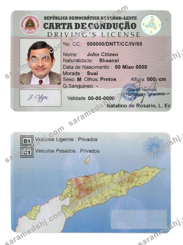 Timor-Leste driving license